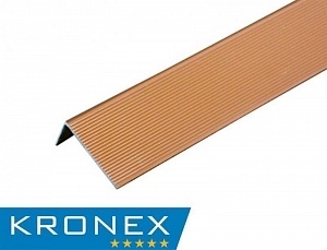 Угол завершающий алюминиевый KRONEX 51,5*30*3000 мм. сосна