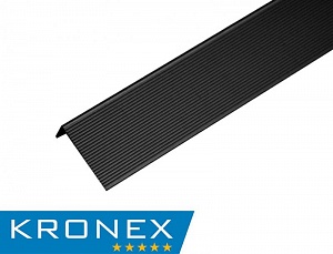 Угол завершающий алюминиевый KRONEX 51,5*30*3000 мм. черный RAL 9005