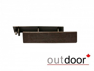 Заглушка торцевая пластиковая Outdoor для доски 115*22 мм мореный дуб/коричневая (упак/10шт) Артикул:DPK-0411x10