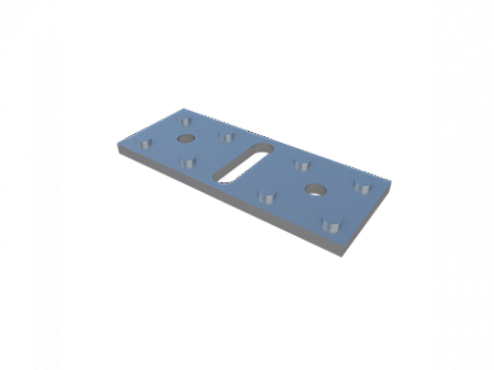 Пластина стальная крепежная для Line Frame регулируемая Level Plate Bend
