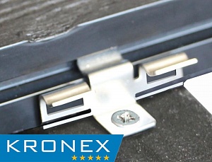 Крепеж промежуточный KRONEX № 9 для каркаса из металлопрофиля и лаги ДПК (упак/100 шт)